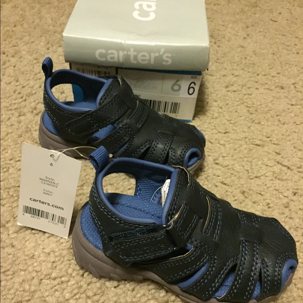Carter's blue sandals *brand new in box*